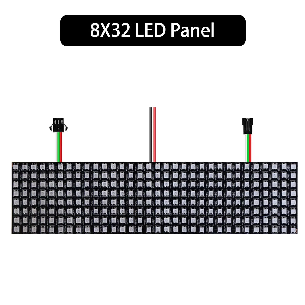 1-10Pcs WS2812B 5050 RGB Flexible 8X8 16X16 8X32Leds Pixel Matrix Screen Panel WS2812 Individually Addressable IC Strip Light 5V