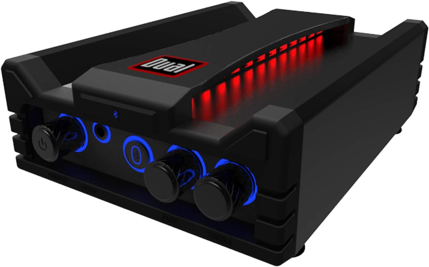 LU43PB 3-Way High Performance Outdoor Indoor Speakers with Powerful Bass &  DBTMA100 Micro Wireless Bluetooth 2 Channel Stereo Class-D Amplifier