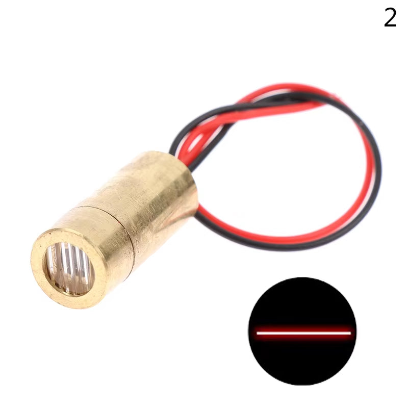 Laser Head 650Nm 9Mm 3V 50Mw Laser Cross Diode Module Red Copper Head Line / Point / Cross Laser Diode