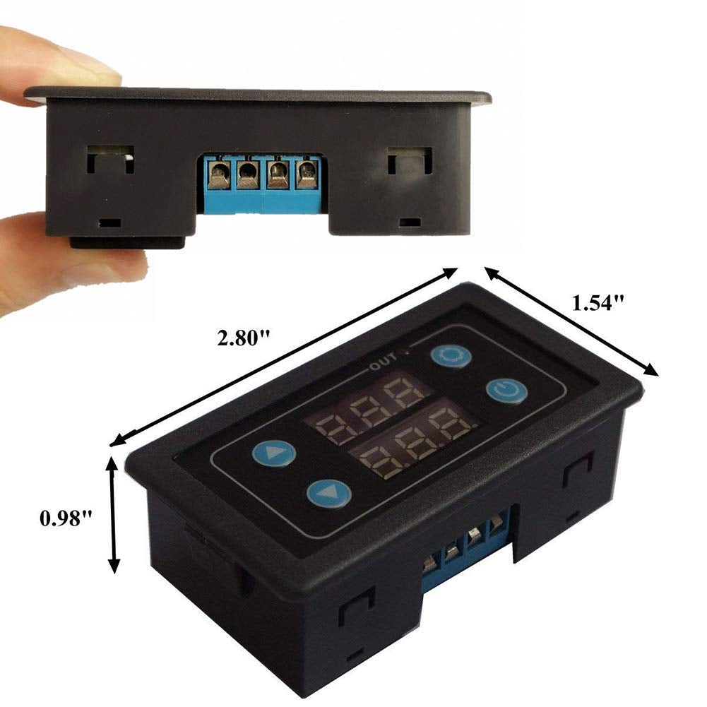 Timer Relay,  Time Delay Switch AC 110V 120V Timer Switch Module Digital Time Cycle AC 85V-265V LED Dplay 0Ms-999H