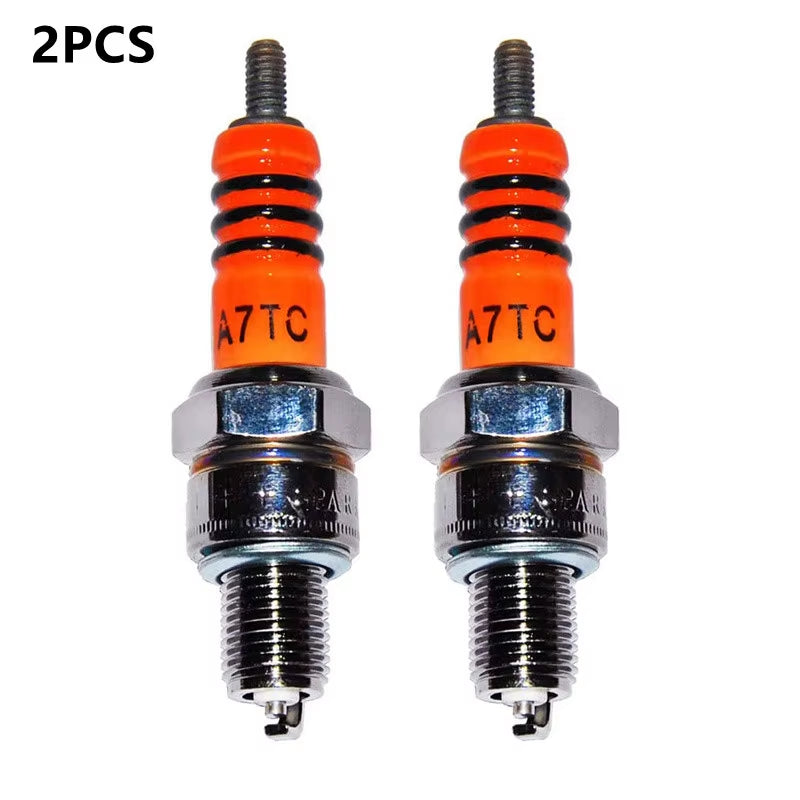 High Performance 3-Electrode Iridium Spark Plug A7TC D8TJC for 50CC-150CC Atv GY6 50Cc 110Cc 125Cc 150Cc Motorcycle Scooter