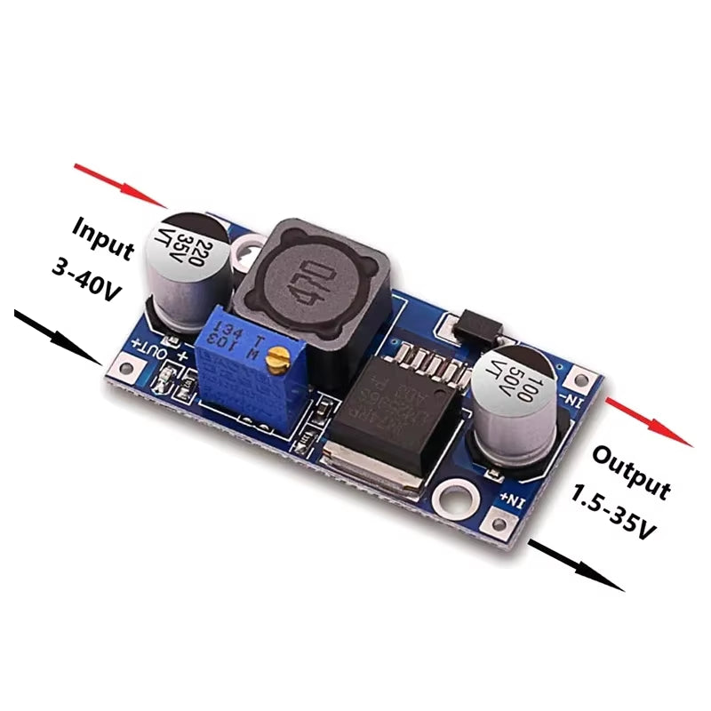 Adjustable Power Module LM2596S DC-DC Buck Regulator Converter Decompression Regulator 24V 12V to 5V 2A