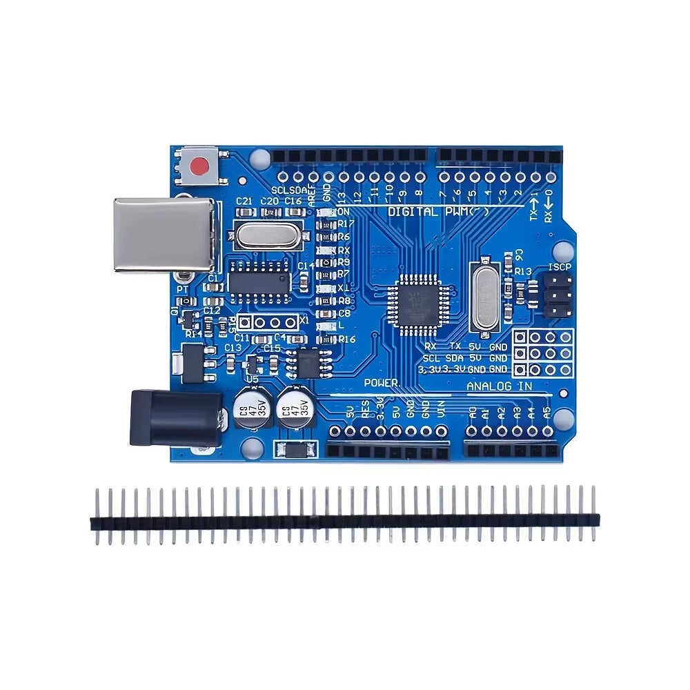 DIY Electronic Starter Kit for UNO R3 12-In-1 Programmable Engineering Coding Education STEAM Arduino Circuit Board Electronics