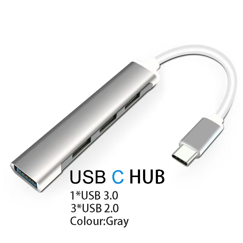 USB 3.0 Hub for Laptop Adapter PC Computer PD Charge Dock Station RJ45 Hdmi-Compatible TF/SD Card Notebook Type-C Splitter
