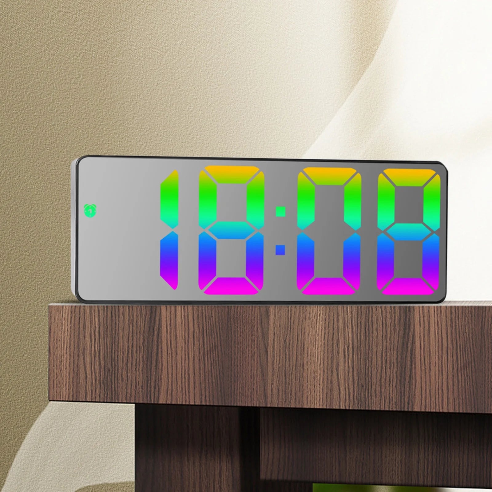 Big Holiday 50% Clear! Digital Alarm Clock with Alarm LED Bedroom Alarm Clocks Brightness Snooze USB Plug or Powered by Battery(Not Include) Gifts