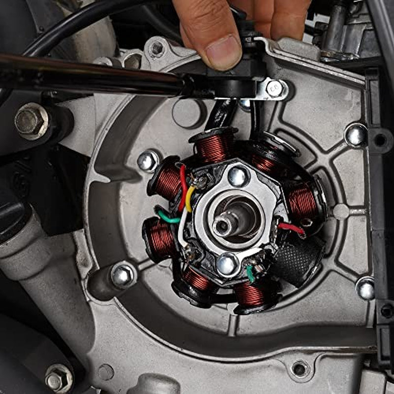 Ignition Stator Magneto 8 Coil 5 Wires Replacement for GY6 50CC 60CC 80CC ATV