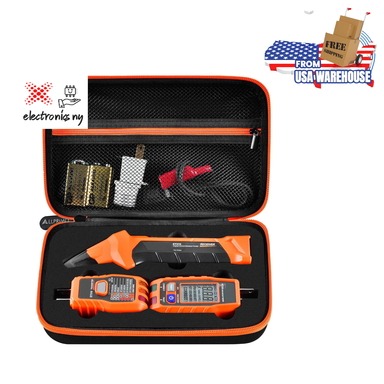 Storage Case for Klein Circuit Breaker Finder, Outlet Repair Kit & GFCI Tester - Box Only