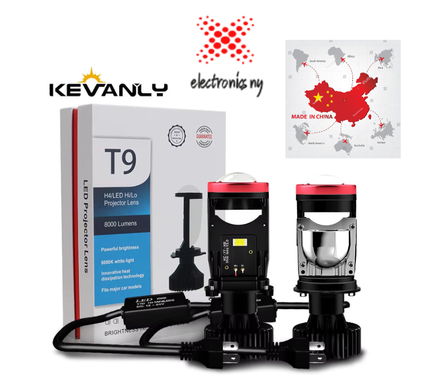 2Pcs H4 Lenses LED Lamp H4 Led Canbus H4 LED Headlights H4 Mini Projector Led for Motorcycle Headlight H4 Led Car Headlight Bulb