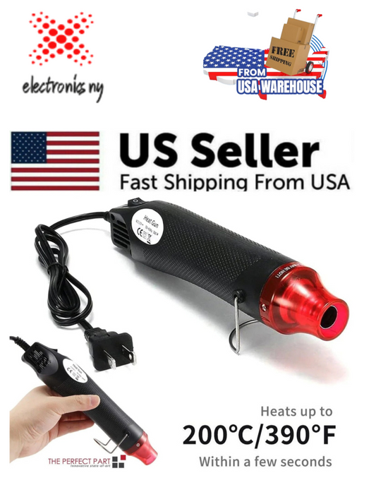 Mini Heat Gun DIY Electric Nozzles Tool Hot Air Gun Embossing Drying Paint USA
