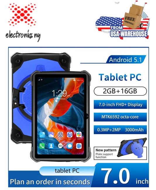 Big Holiday 50% Clear! HD 7 Inch Android Tablet IPS High Definition Screen Wifi Bluetooth Voice Call Game Video Learning Tablet SIM Card Communication Function Gifts