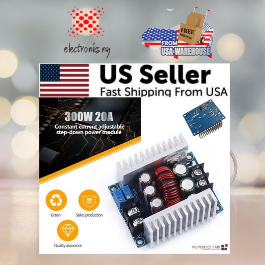 20A 300W Synchronous Buck Module DC Step down Voltage CC Power 5V 12V 24V 36V