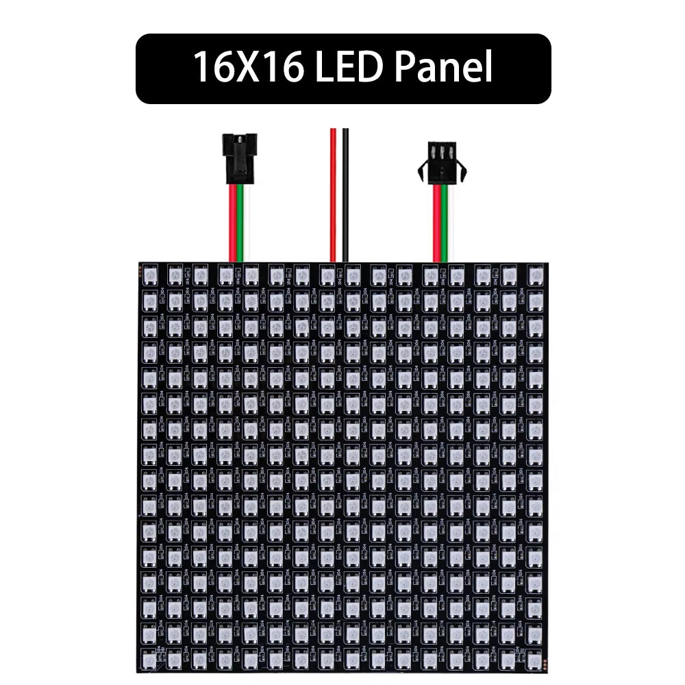 1-10Pcs WS2812B 5050 RGB Flexible 8X8 16X16 8X32Leds Pixel Matrix Screen Panel WS2812 Individually Addressable IC Strip Light 5V