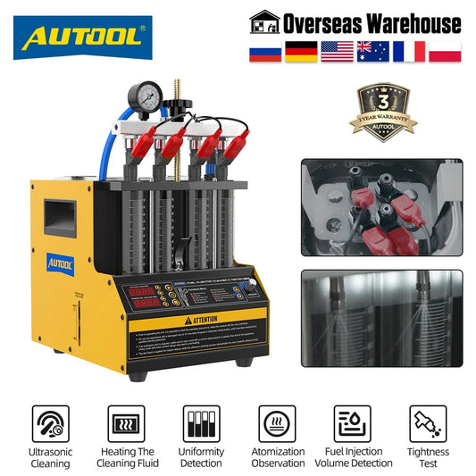 CT160 Automotive Injector Nozzle Cleaning Machine Fuel Injector Tester Heated Cleaning Machine Injectors Machine Clean