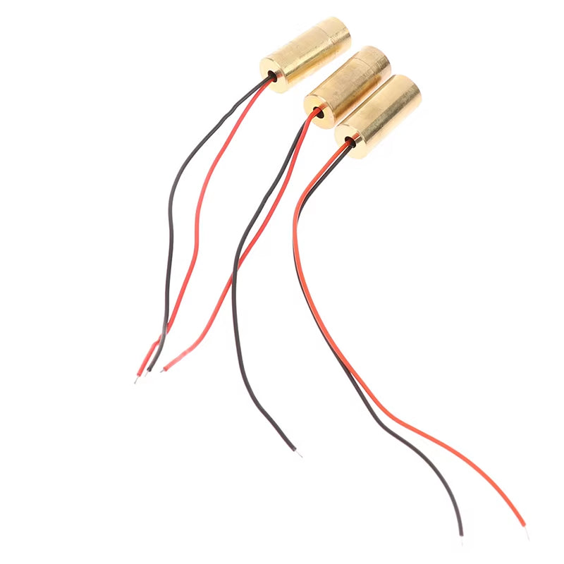 Laser Head 650Nm 9Mm 3V 50Mw Laser Cross Diode Module Red Copper Head Line / Point / Cross Laser Diode