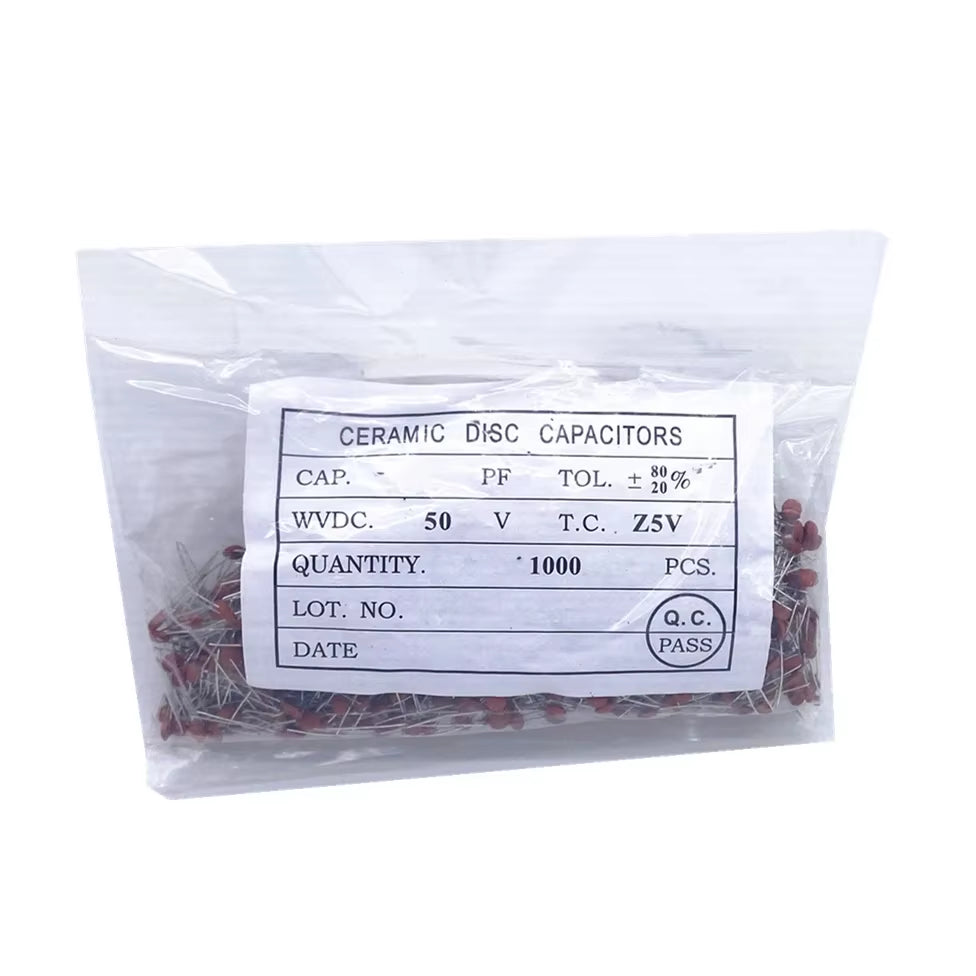 960Pcs/Lot Ceramic Capacitor Assortment Kit 2PF-0.1UF 50V Ceramic Capacitors Set 24Value*40Pcs Diy Electronic Capacitors 20%