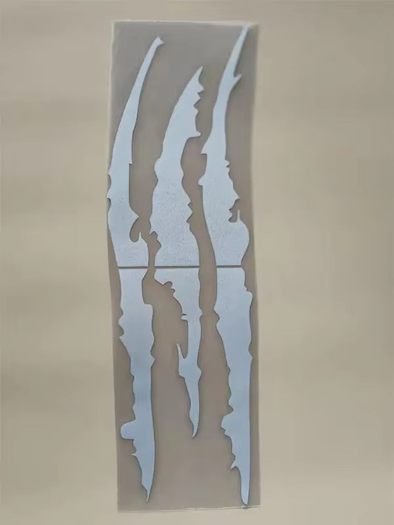 2PCS Car Headlights Monster Claw Sticker Decorative Dinosaur Raptor Claw Scratch Car Sticker Car Headlights Sticker.