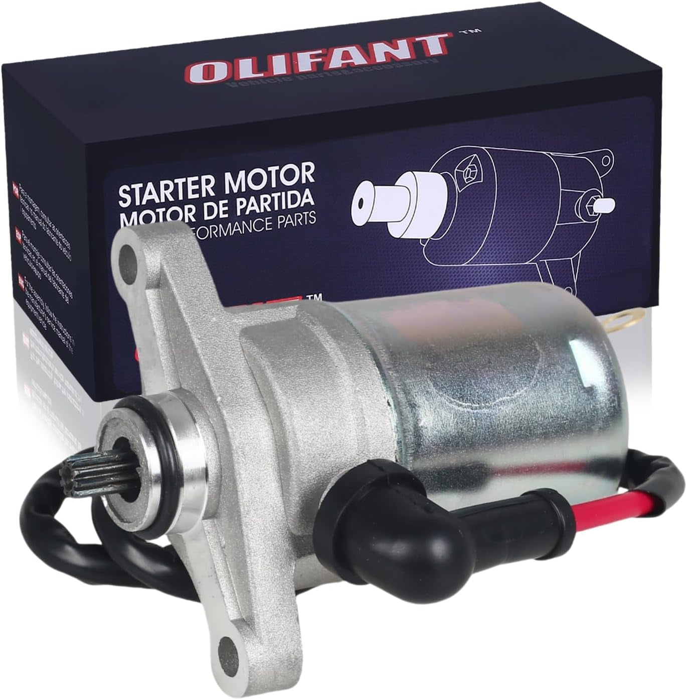 Starter for GY6 49Cc 50Cc Scooter Moped 139QMB/QMA Chinese 4 Stroke Scooter Baotian Taotao Sunl Roketa Tank Baja BMS