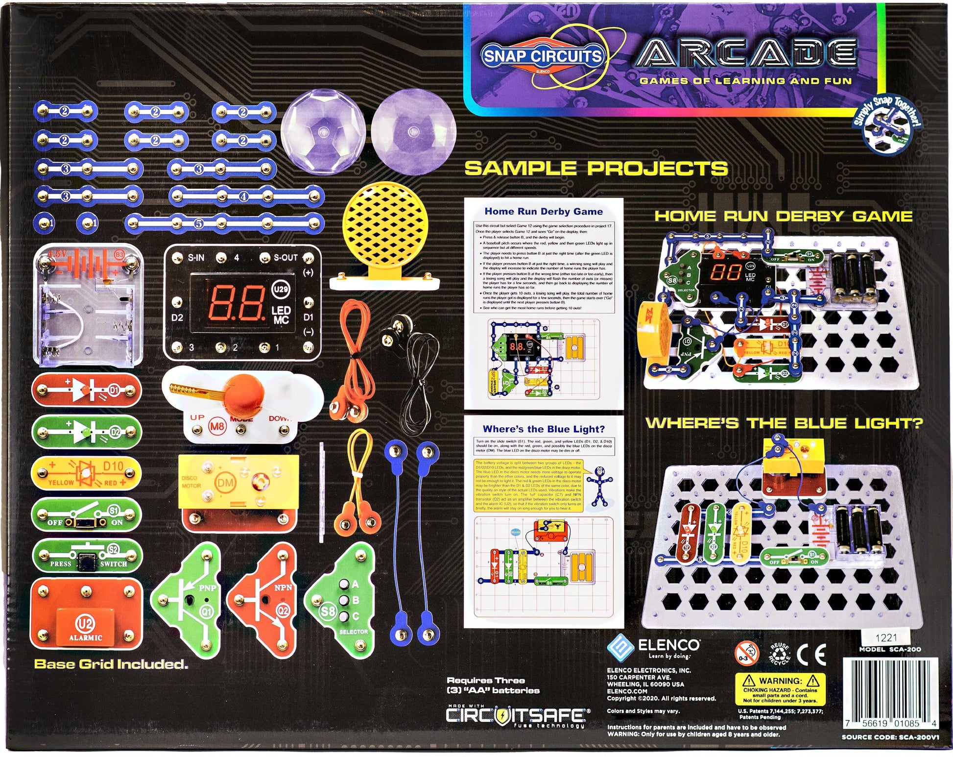 Elenco Snap Circuits Arcade Electronics Exploration Kit (EE-SCA200)