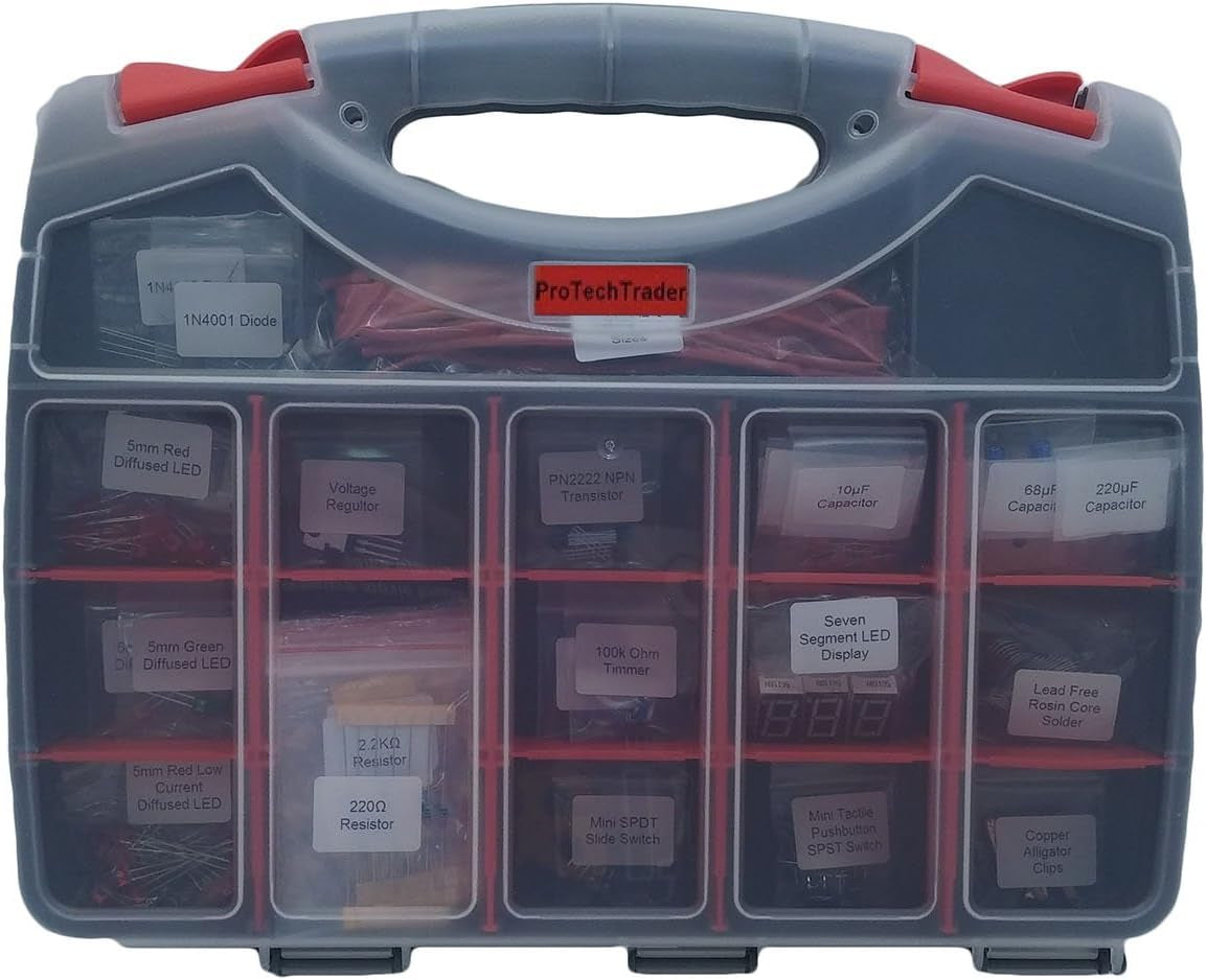 Make: Electronics 2Nd Edition Component Pack 2 - New Second Ed Kit Follows the Latest Make Electronics (2015) Educational Book by Charles Platt - Beginner Electronic Circuit Learning (STEM)