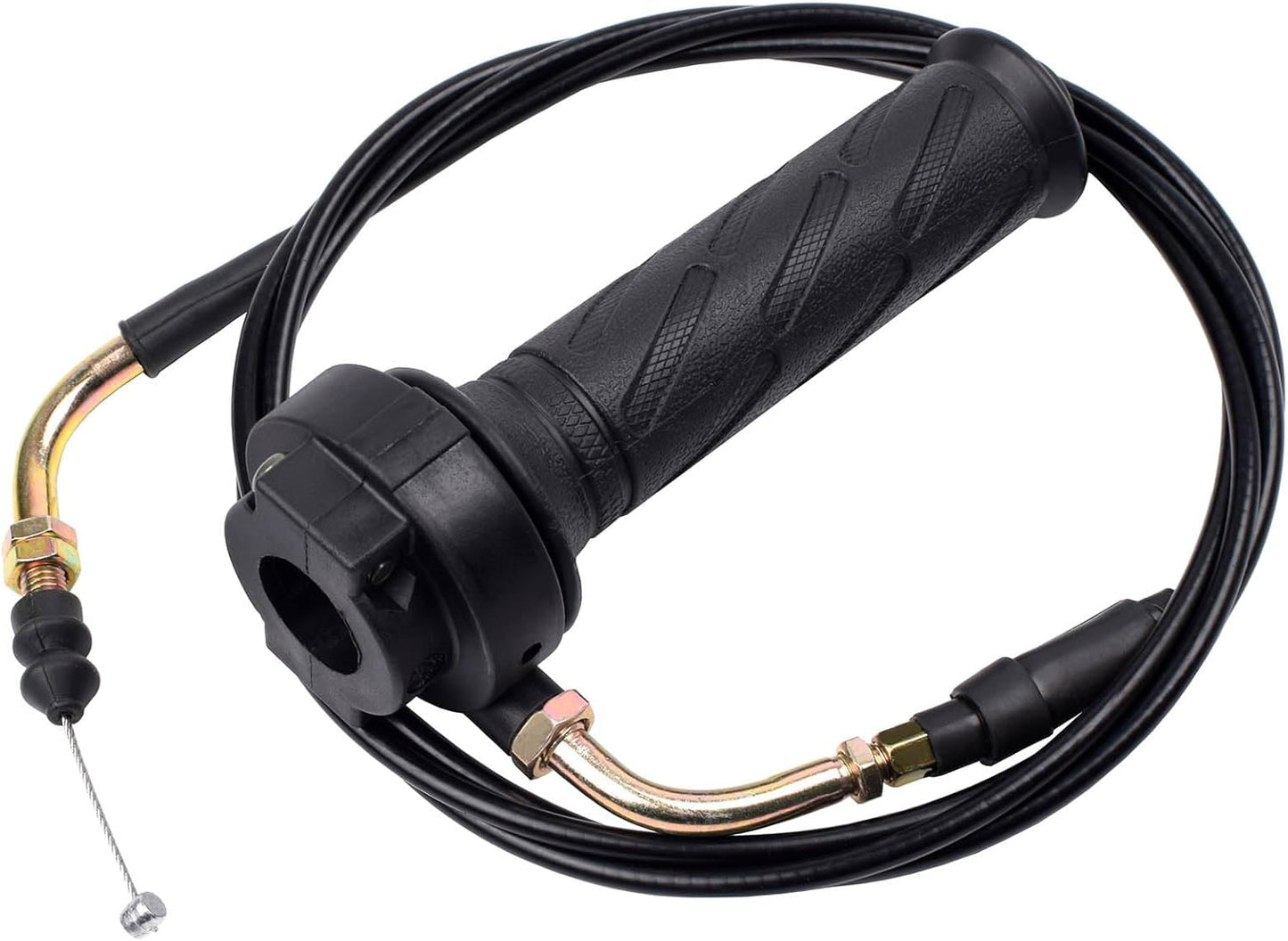 Throttle Twist Grip Set with 78" Scooter Throttle Cable for GY6 50Cc 80Cc 125Cc 150Cc 139QMB 4 Stroke Scooters Motorcycles Moped ATV