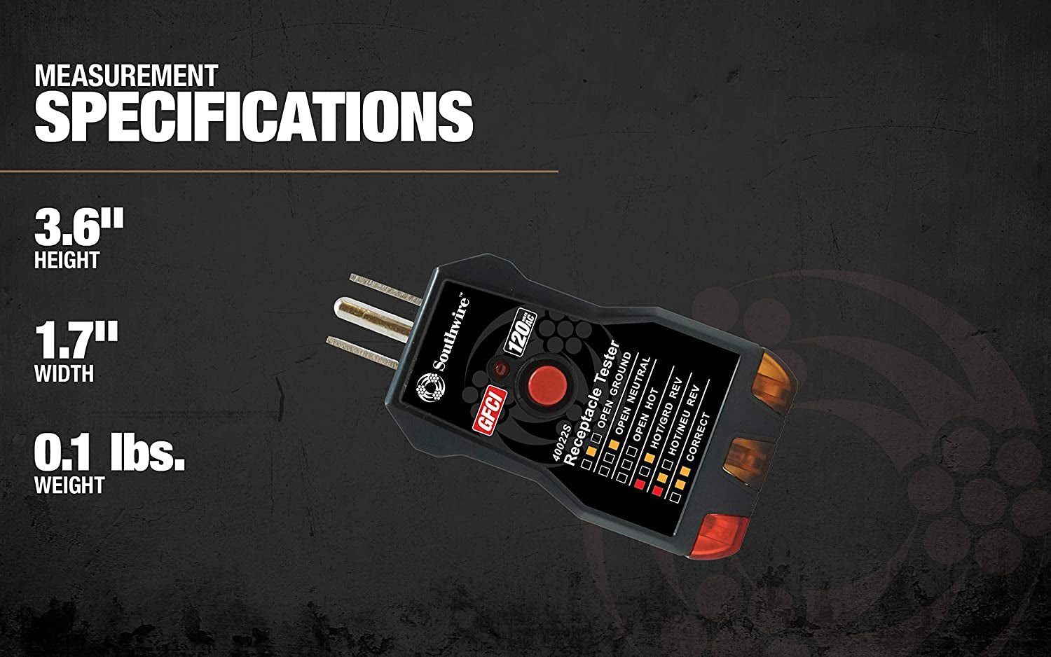 40022S GFCI Receptacle Tester