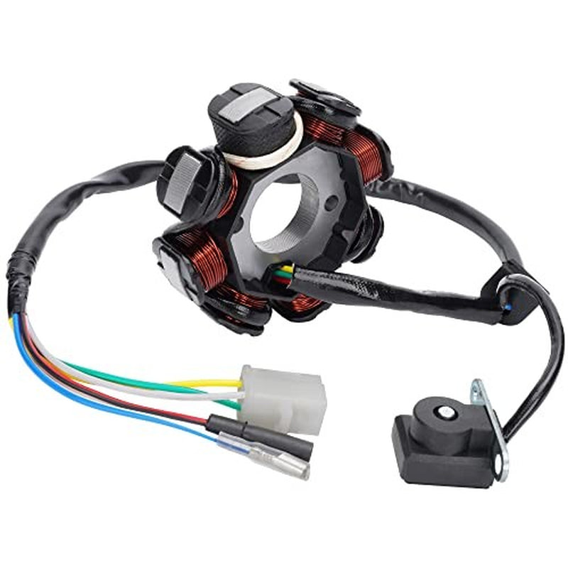 Ignition Stator Magneto 8 Coil 5 Wires Replacement for GY6 50CC 60CC 80CC ATV