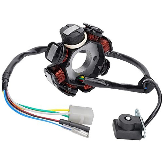 Ignition Stator Magneto 8 Coil 5 Wires Replacement for GY6 50CC 60CC 80CC ATV