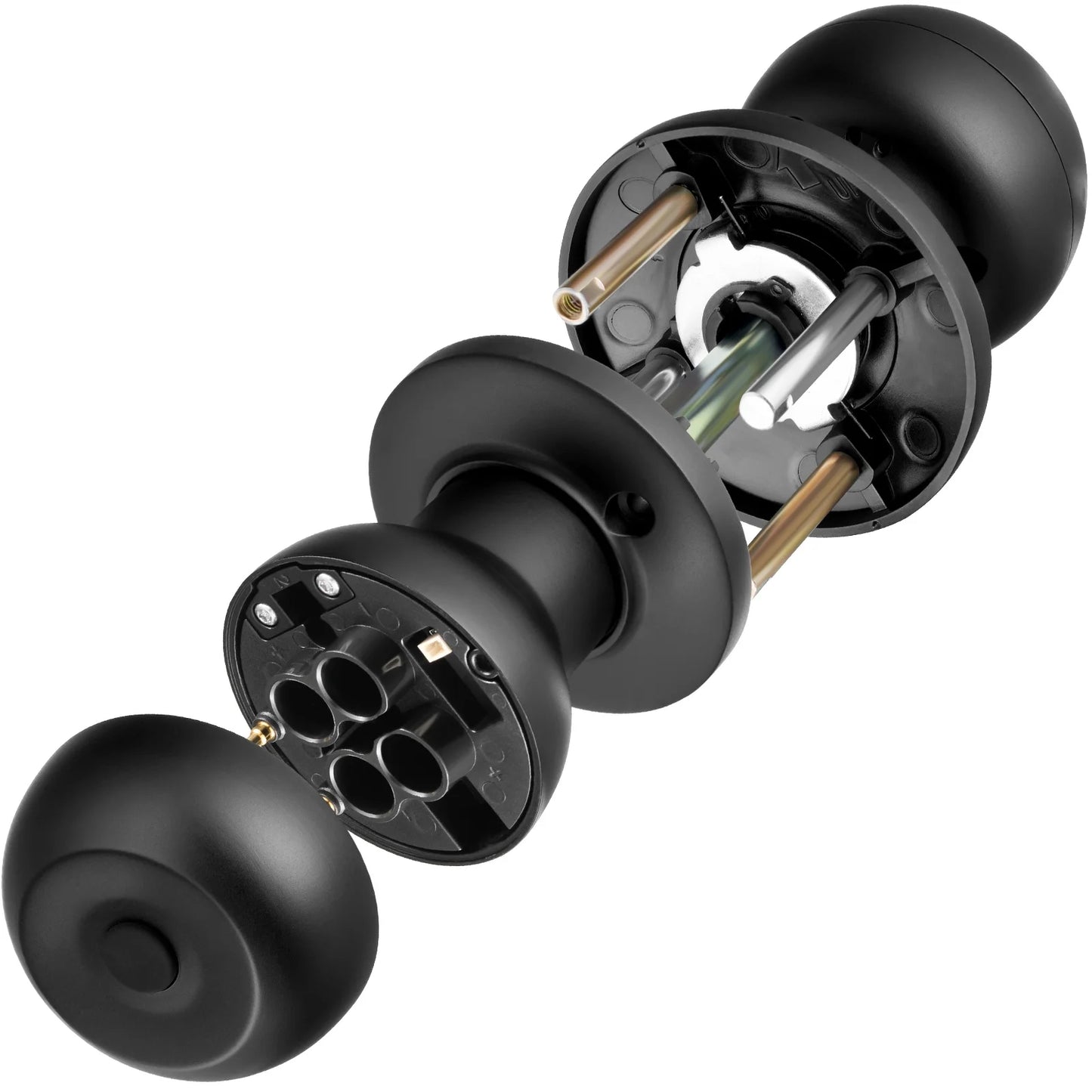 Smart Door Knob, Fingerprint Smart Lock Biometric Door Knob with App Control, Great for Bedrooms,Cloakroom,Apartments Offices,Hotels Matte Black