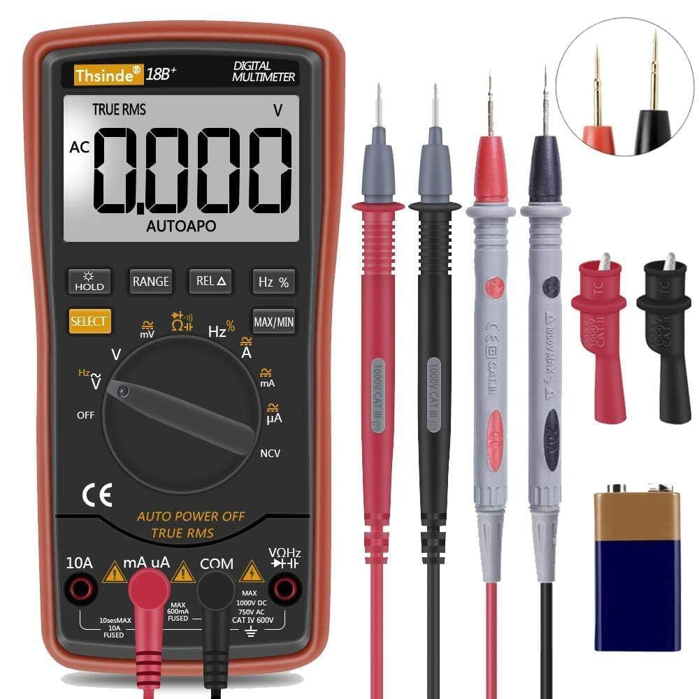 Digital Multimeter Meter Amp Ohm Voltmeter Autorange Tester AC DC Current