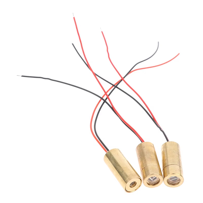 Laser Head 650Nm 9Mm 3V 50Mw Laser Cross Diode Module Red Copper Head Line / Point / Cross Laser Diode