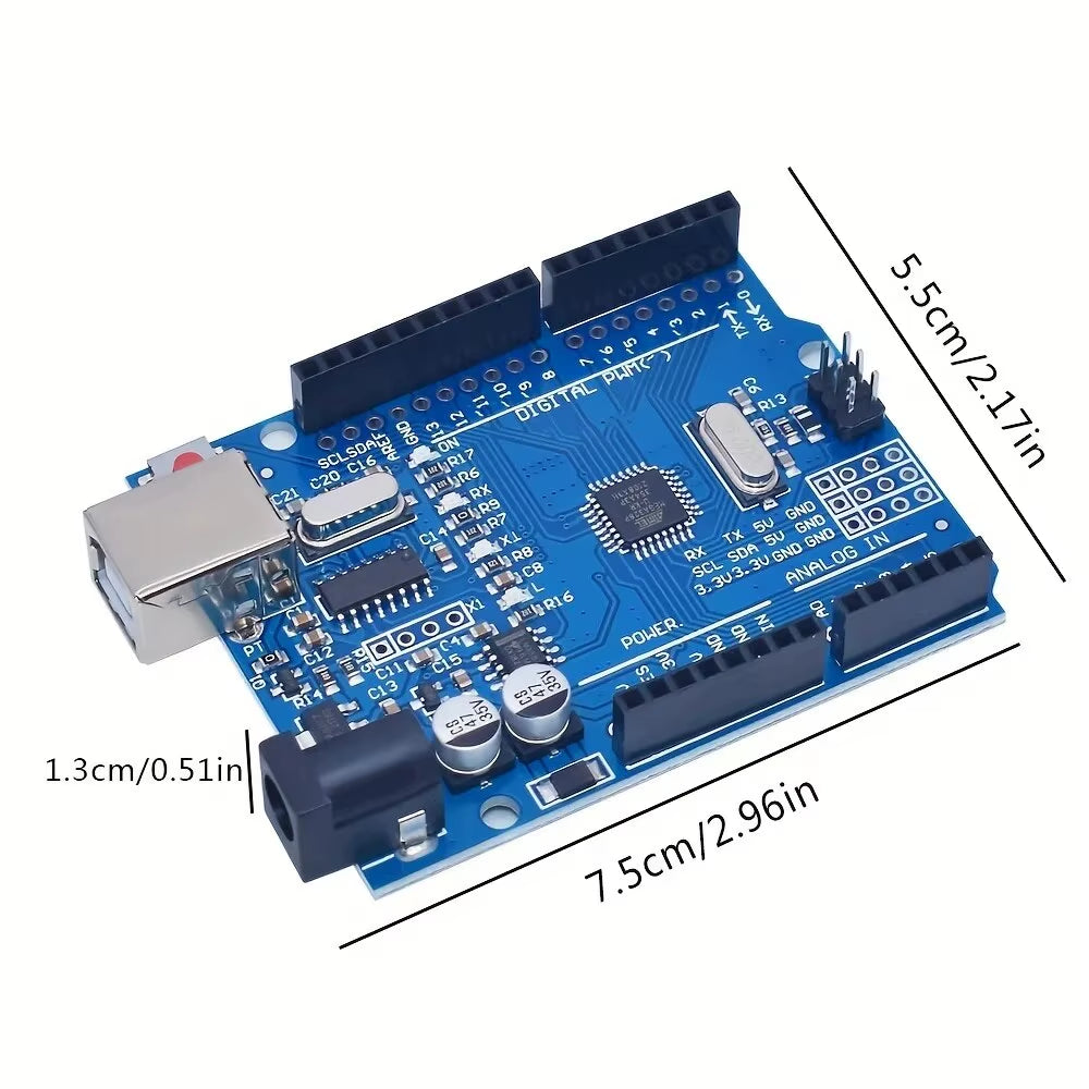 DIY Electronic Starter Kit for UNO R3 12-In-1 Programmable Engineering Coding Education STEAM Arduino Circuit Board Electronics