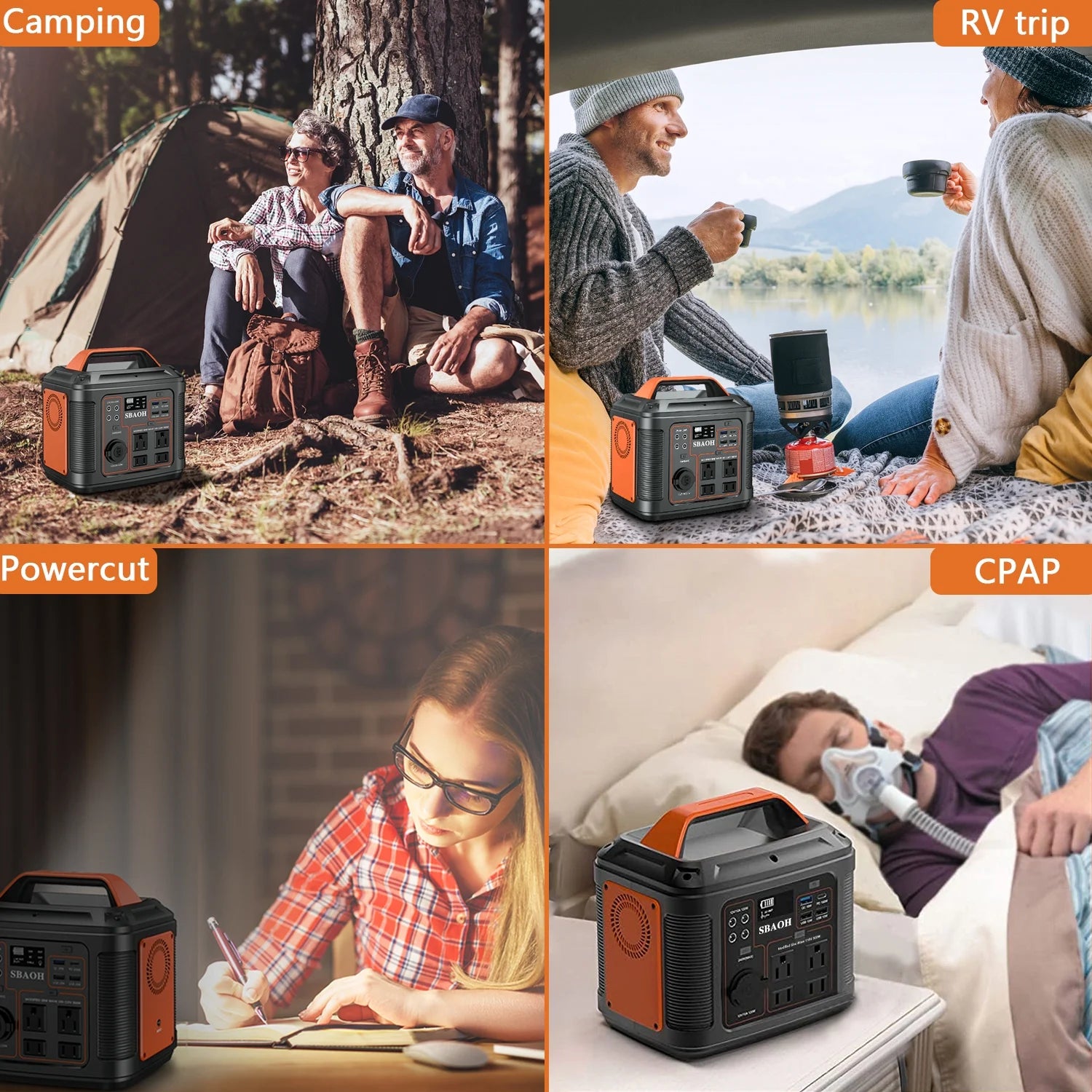 Portable Power Station P302,296Wh Lithium Battery Generator Solar with 300W AC Outlets for Outdoor Camping RV Home