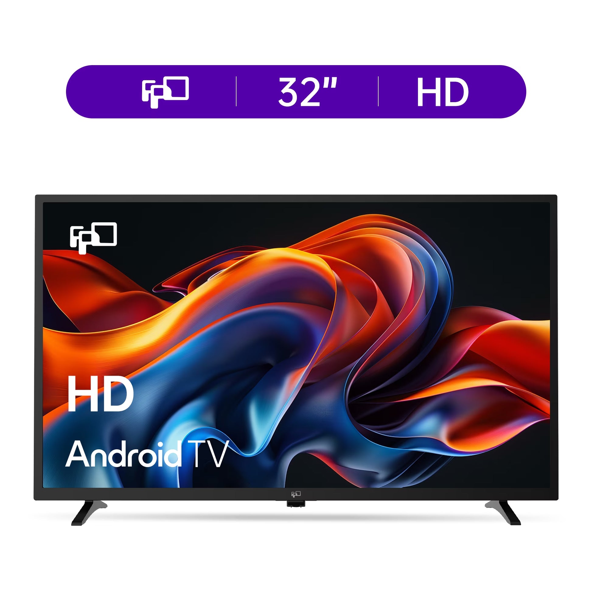 32 Inch Smart TV, HD Android TV with Google Play Built in Chromecast, Dolby Audio, Hdr 10, Flat Television with Assistant Voice Control