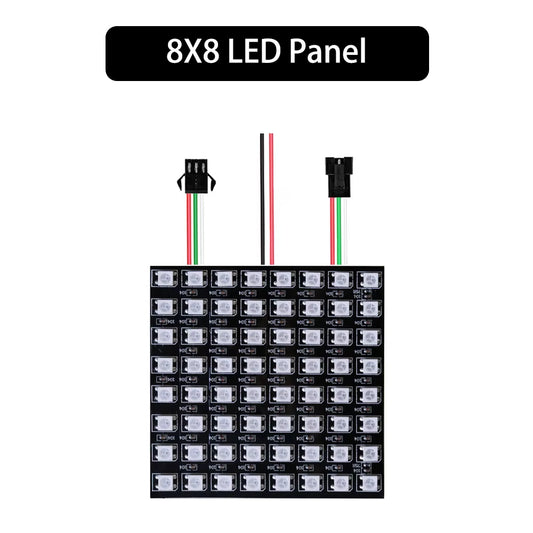 1-10Pcs WS2812B 5050 RGB Flexible 8X8 16X16 8X32Leds Pixel Matrix Screen Panel WS2812 Individually Addressable IC Strip Light 5V