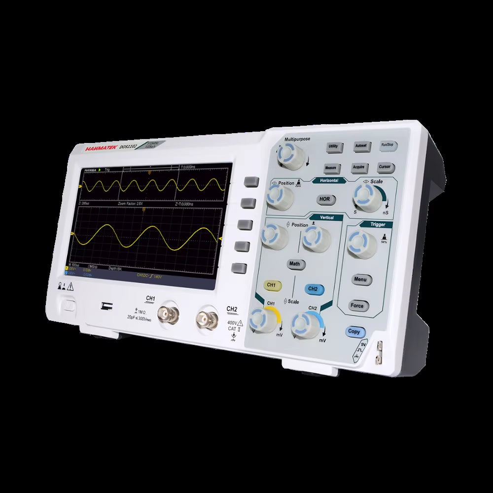 DOS1102 Best Digital Oscilloscope 100Mhz 2Chanel Oscillograph 1Gsa/S 7'' Tft Lcd Better than Ads1102Cal+ Osciloscope Kit