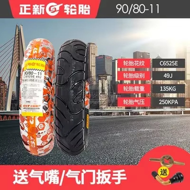 Tires 80/85-11 90/80-11 110/70-11 Tubeless Tire Tyre 11-Inch 80/80-11 for Motorcycle Scooter GY6 Engine Motorbike