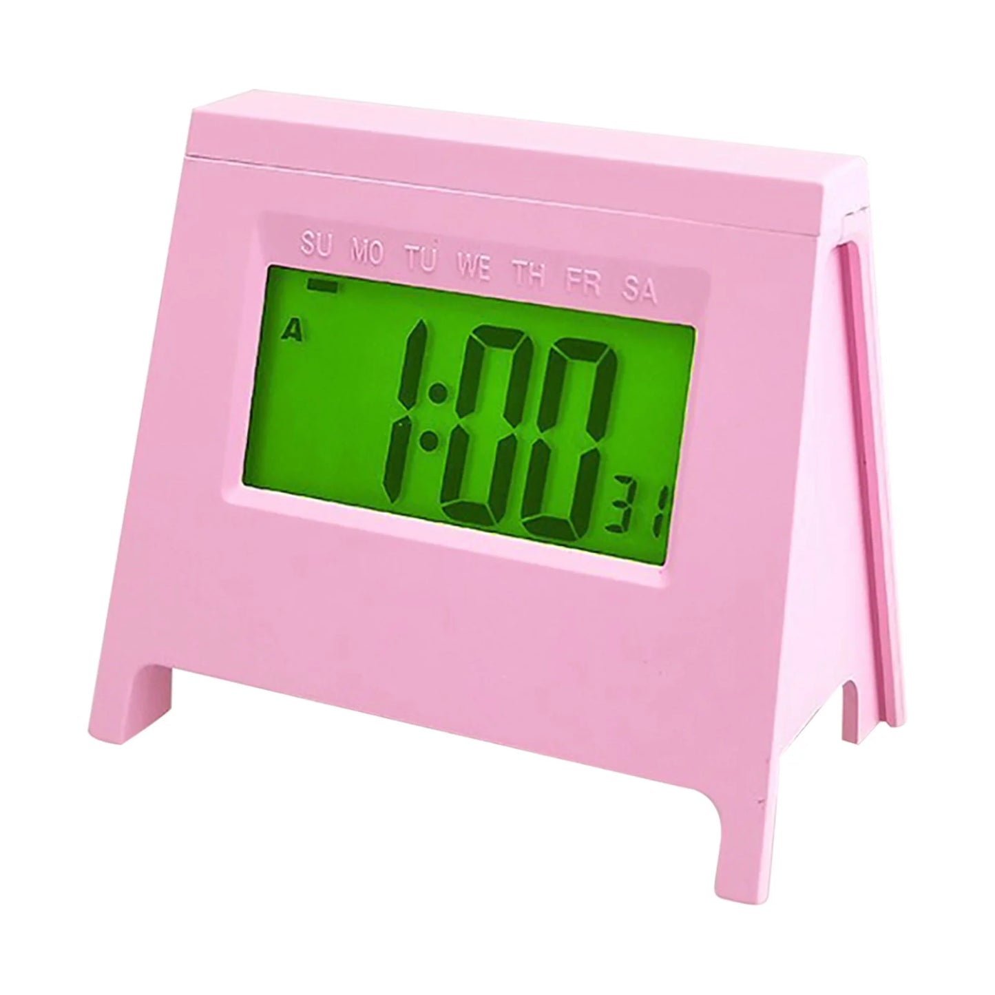 Mini LCD Student Alarm Clock New Electronic Clock Smart Desktop Multi-Function Clock with Luminous Temperature Calendar Electronic Accessories for Home
