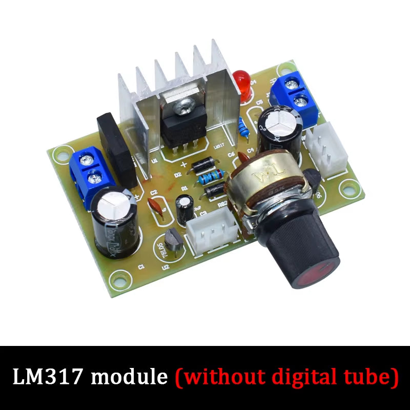 LM317 Adjustable Power Supply Kit Continuous Adjustable DC Power Supply DIY Teaching Training Parts