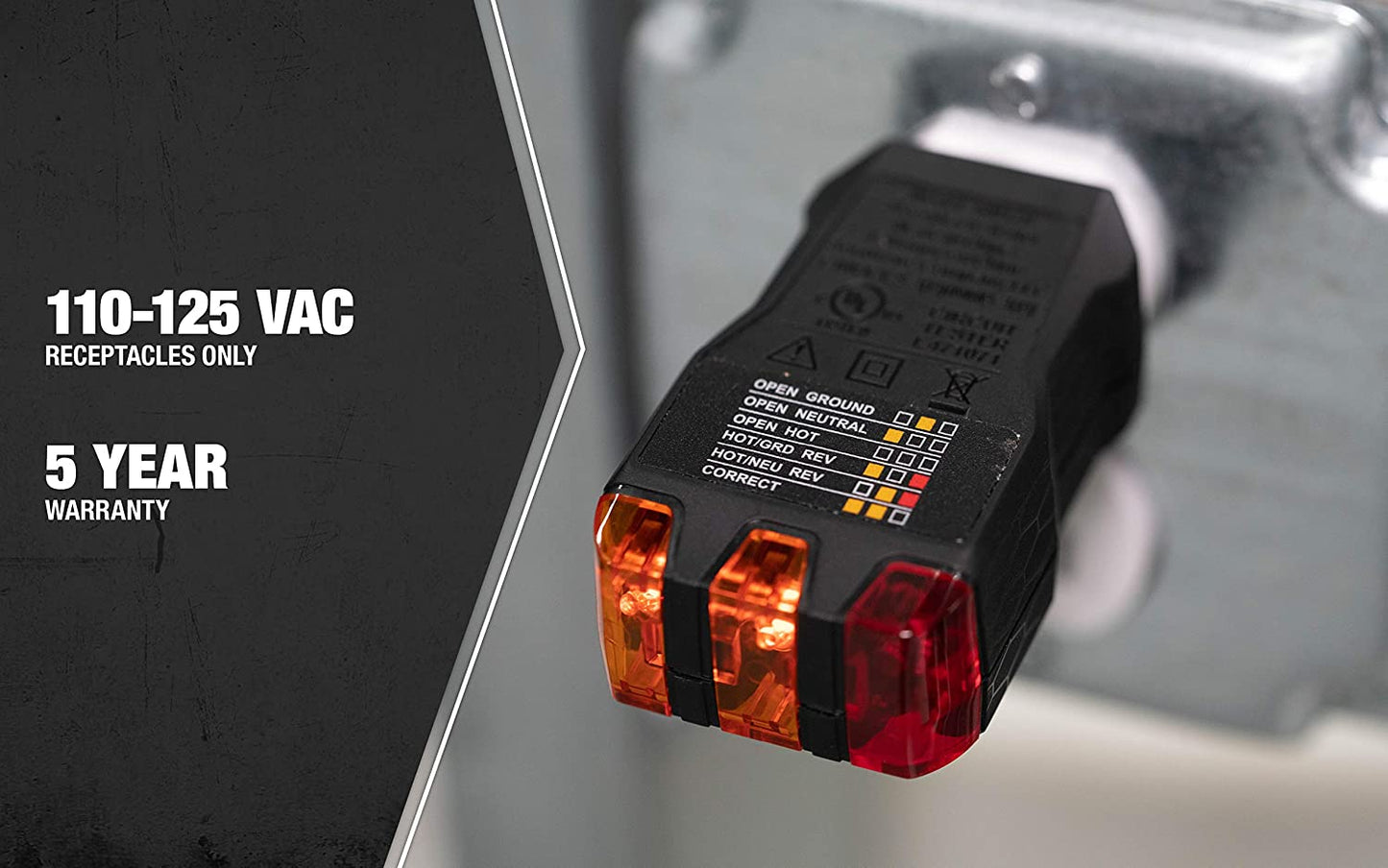 40022S GFCI Receptacle Tester