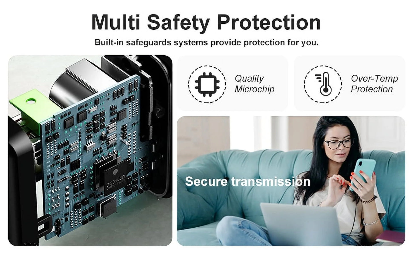 2-Pack USB-C Charger Type C Charger Fast Charging 18W Charger Block with 6 Ft USB-C Cable Compatible Samsung Galaxy S22/S21/S20/S10/S9/S8/Note 20/Note 10/Note 9/Note 8/Z Fold/Z Flip/A Series& Others