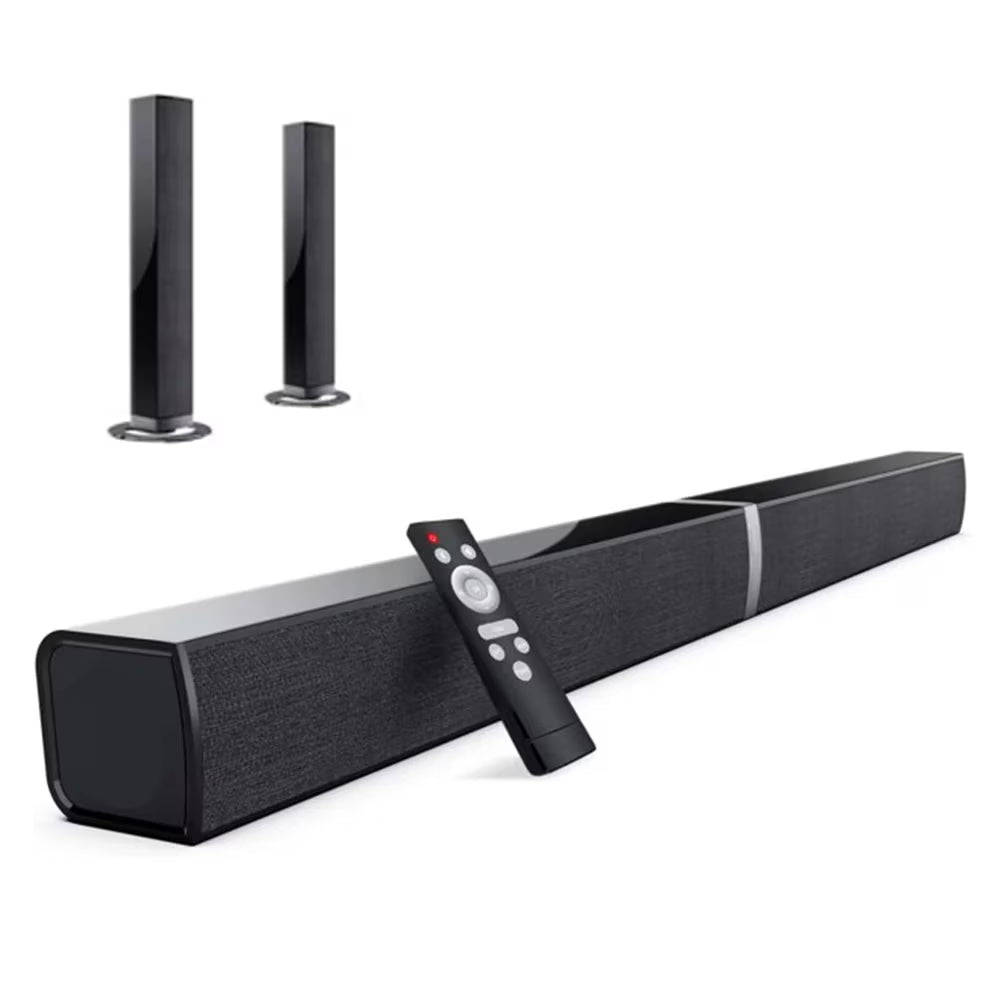 Bluetooth Sound Bar for TV, 50W Sound Bar with 4 Drivers and Remote Control, Home Audio TV Speakers Sound Bar with Arc/Optical/Aux Connect