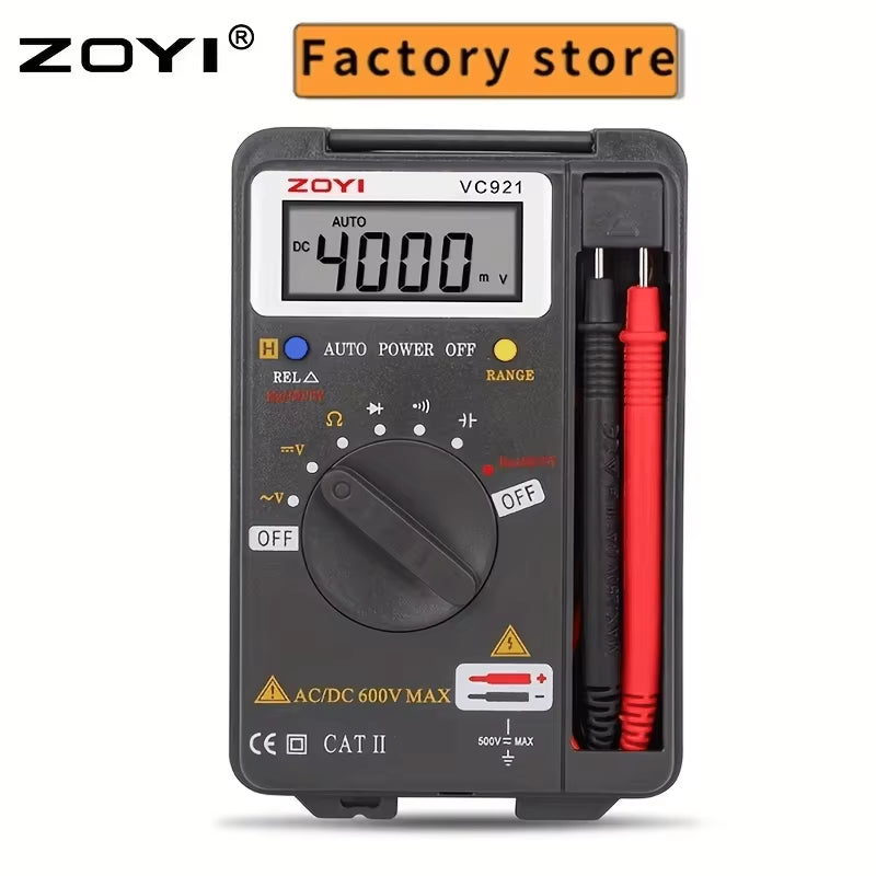 Digital Multimeter Auto Range AC/DC Pocket Ammeter Voltmeter Tester Tool Meter Multimetro ZT-VC921