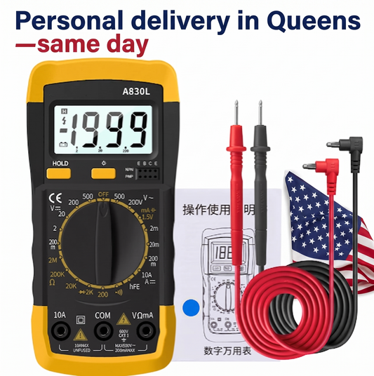 A830L LCD Digital Multimeter AC DC Voltage Diode Freguency Multitester Current Tester Luminous Display with Buzzer Function