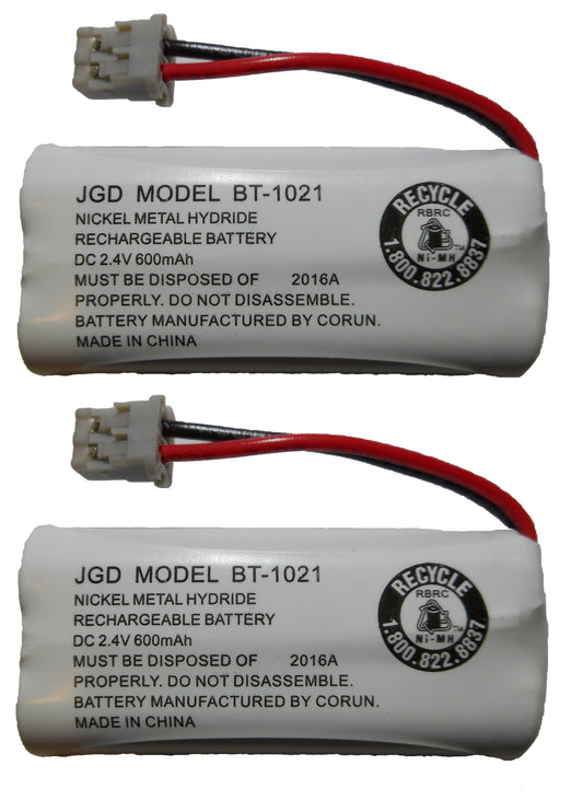 HIGH CAPACITY Rechargeable Replacement Battery BT-1021 BBTG0798001 for Uniden Cordless Handsets (2-Pack)