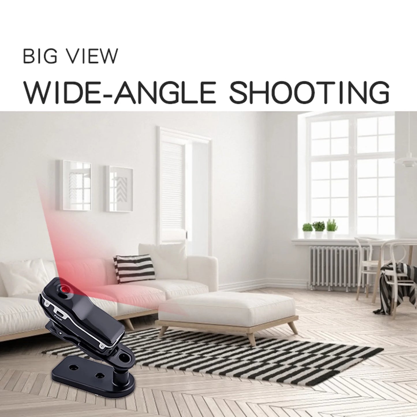 Mini Body Camera Video Recorder Record HD 1080P, Portable Life Wearable Cam for Home, Outdoor, Law Enforcement, Security Guard