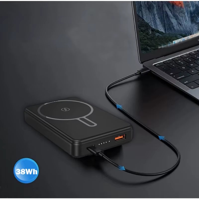 10000/5000Mah Magnetic Portable Power Bank - Fast Charging, 12W Large Capacity Power Bank, Suitable for Outdoor Travel
