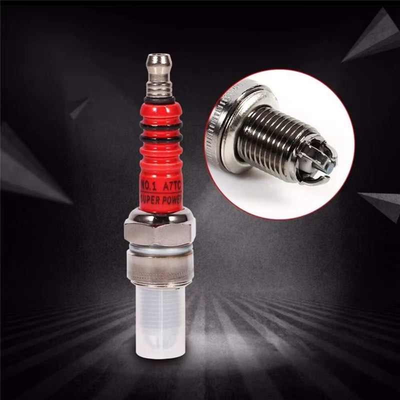 High Performance 3-Electrode Iridium Spark Plug A7TC D8TJC for 50CC-150CC Atv GY6 50Cc 110Cc 125Cc 150Cc Motorcycle Scooter
