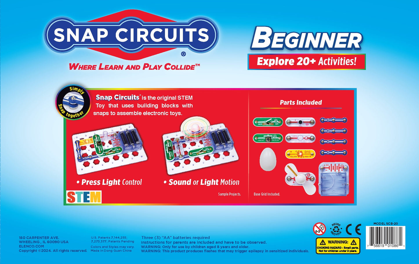 ® Beginner SCB20 | Electronics Science Kit | Exploration STEM Kit for Ages 5+