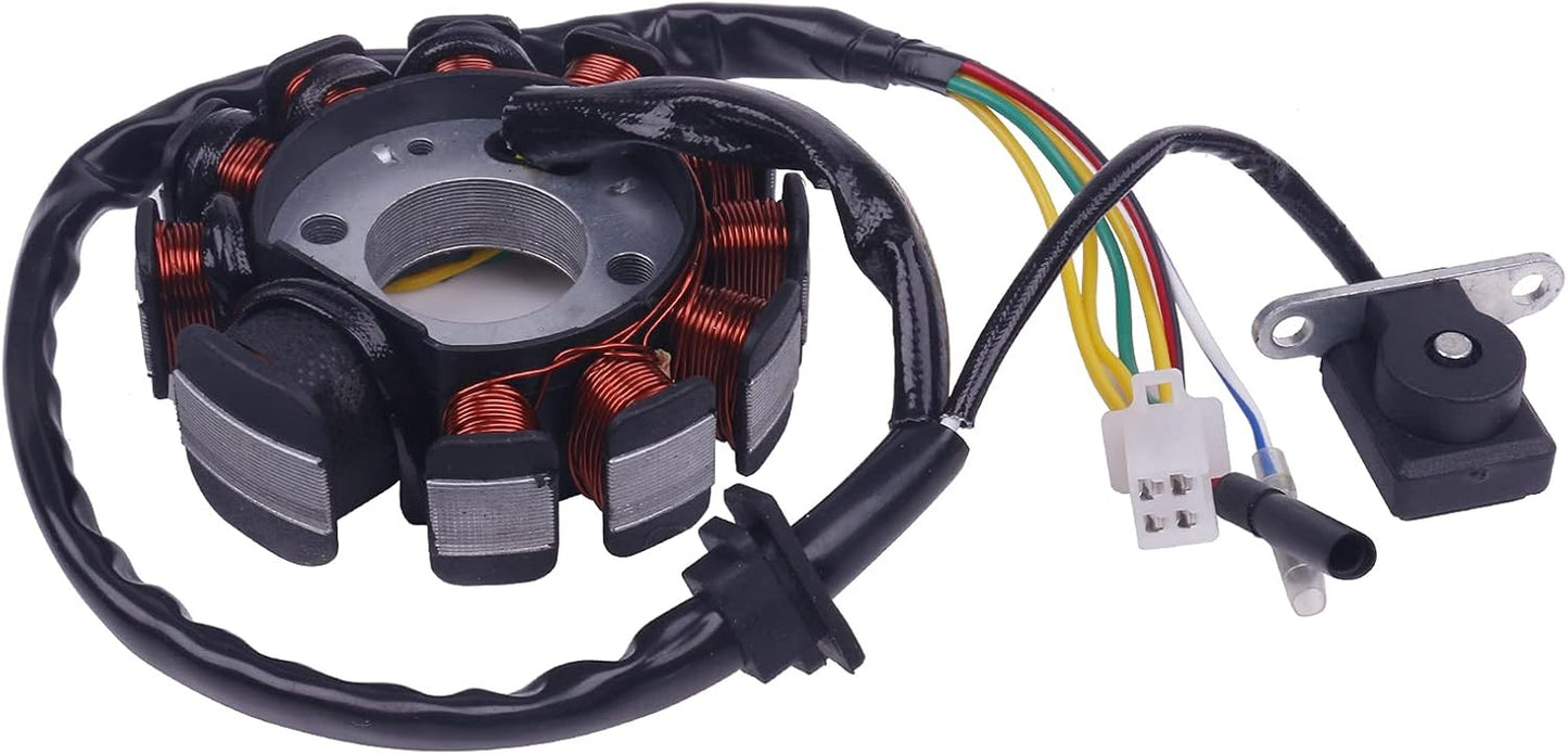 ATMT1-155-11 GY6 125Cc 150Cc 180Cc 200Cc 11 Coil Magneto Alternator Stator for Chinese Scooter Moped ATV Go Kart Quads 152QMI 157QMJ Engine