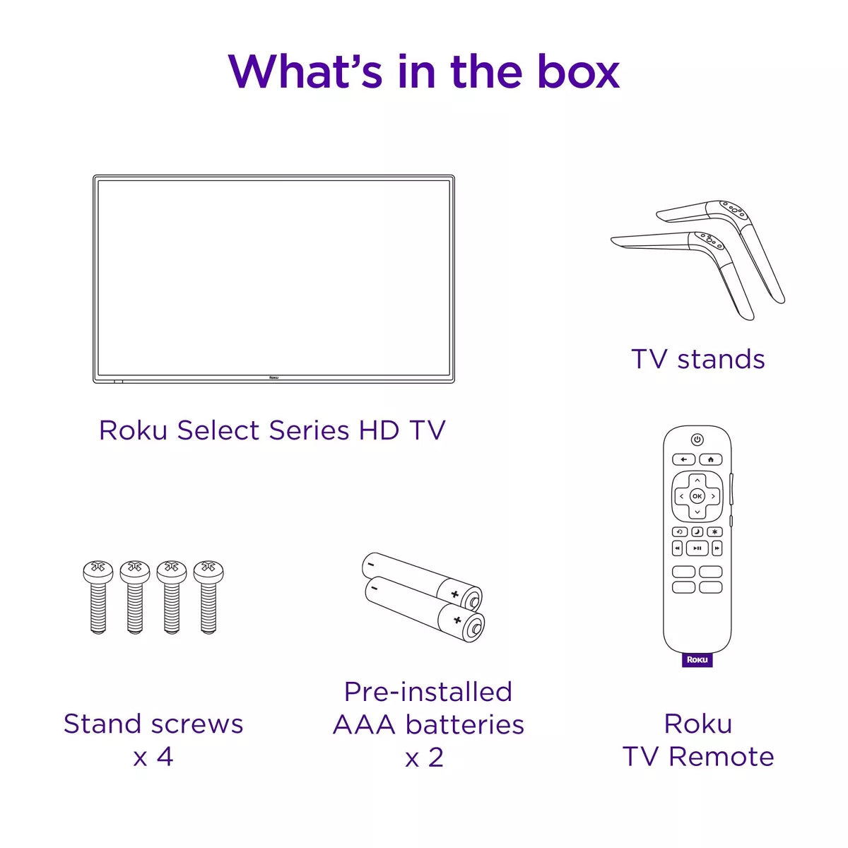 Roku 40" Select Series 1080P Full HD Smart Roku TV with Roku TV Remote: Streaming, Apple Airplay, 3 HDMI Ports